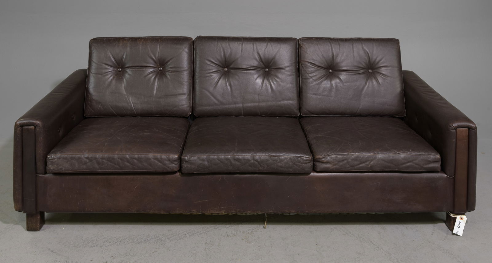 Danish Mid Century Modern Low Three Seater Sofa: Danish Mid Century Modern Low Three Seater Sofa - 27 in tall x 73 x 30 with a seat height of 15 inches