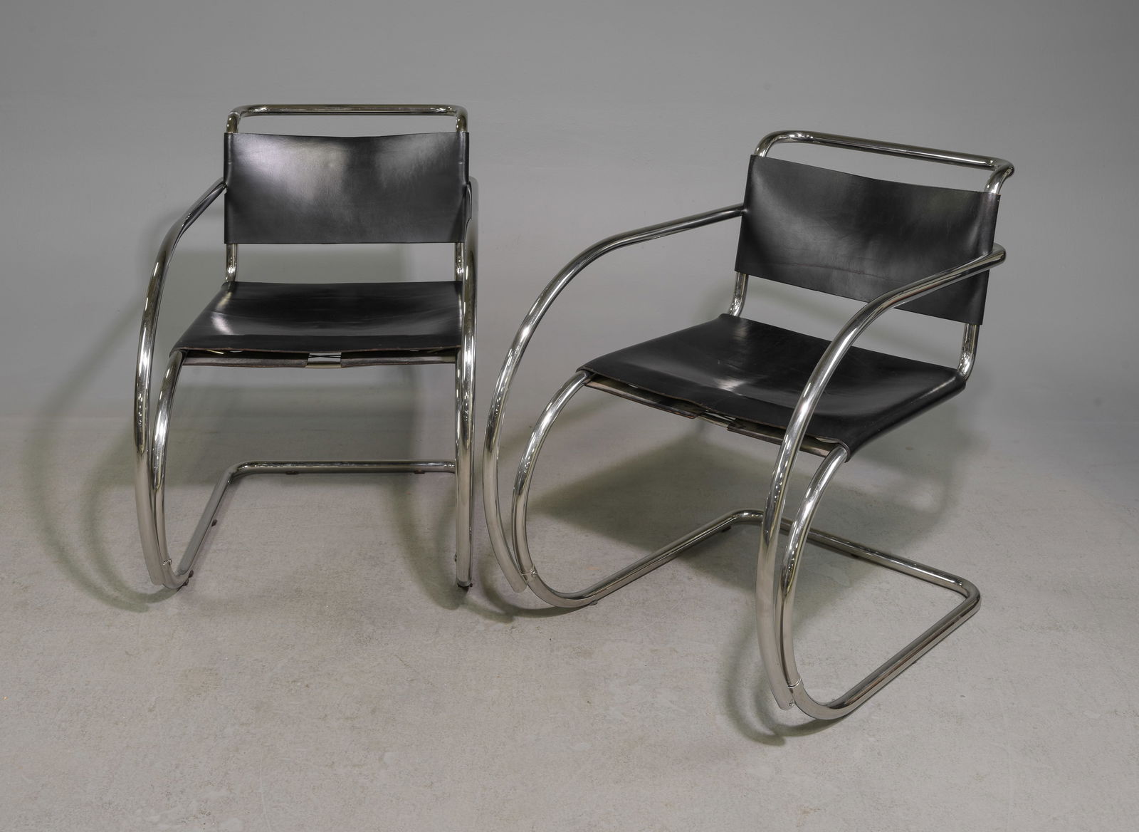 2 Mies Van Der Rohe for Knoll MR20 Arm Chairs (1 of 6)
