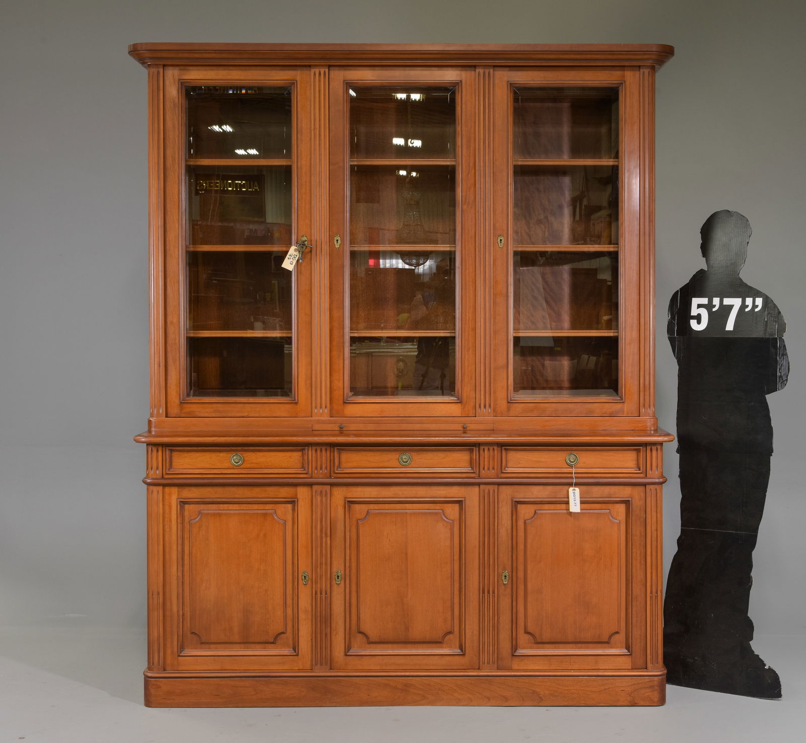 Louis Philippe Style Bookcase / Cupboard (1 of 8)
