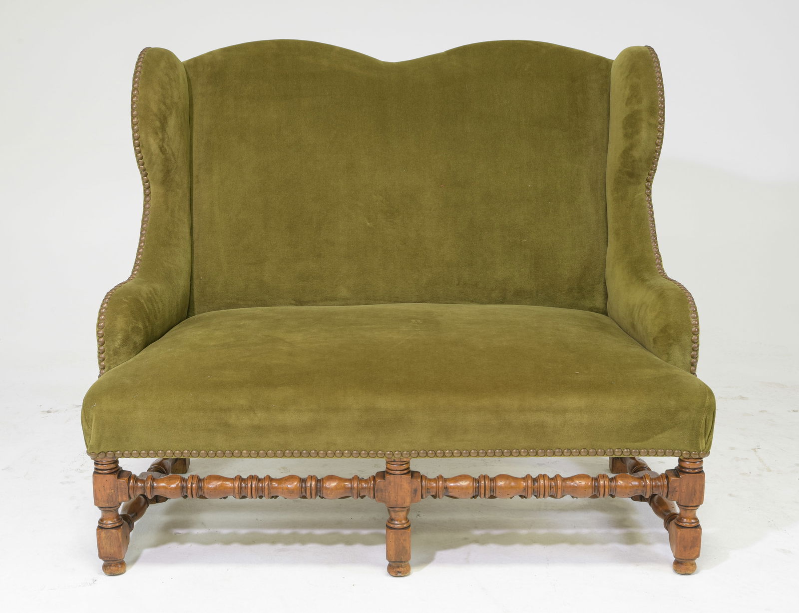 Louis XIII Wing Back Settee / Sofa (1 of 6)
