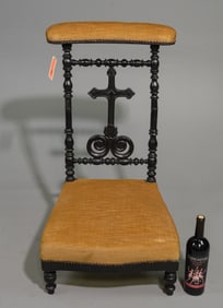 Napoleon III Style Painted Kneeler / Prie Dieu