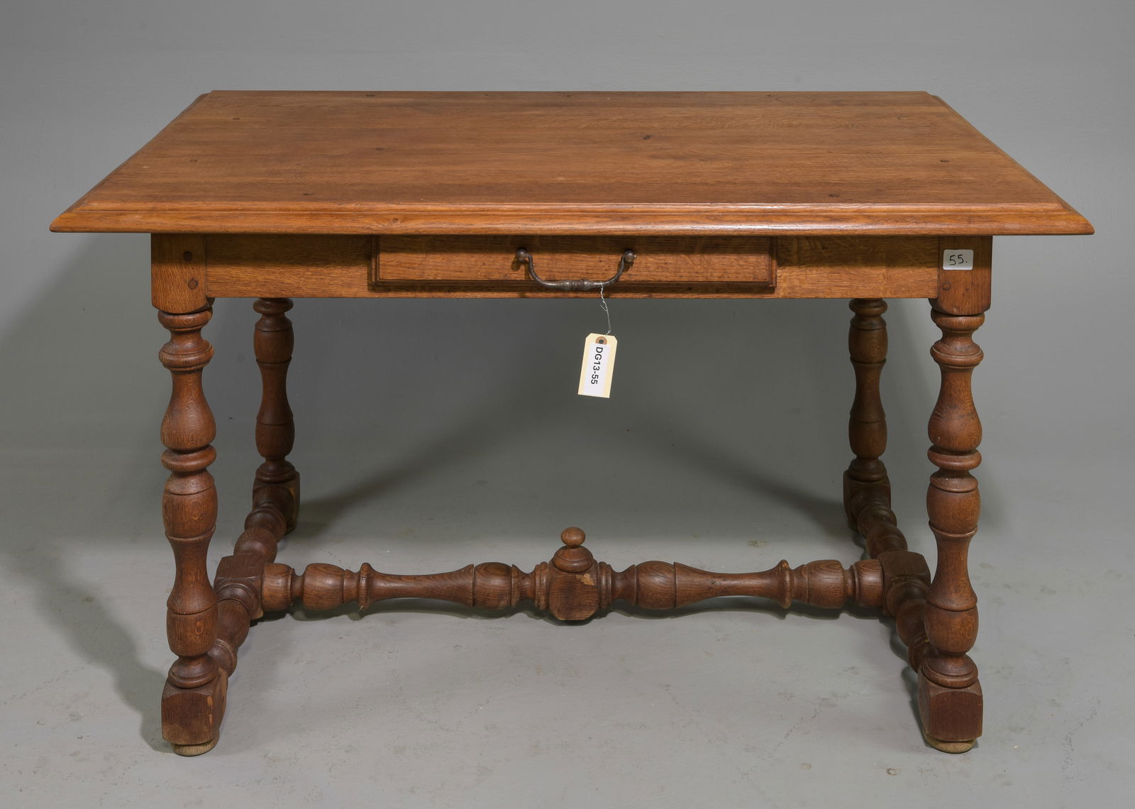 French Walnut Single Drawer Writing Table (1 of 3)