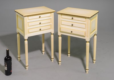 French Painted Pair of Chests / Nightstands #2
