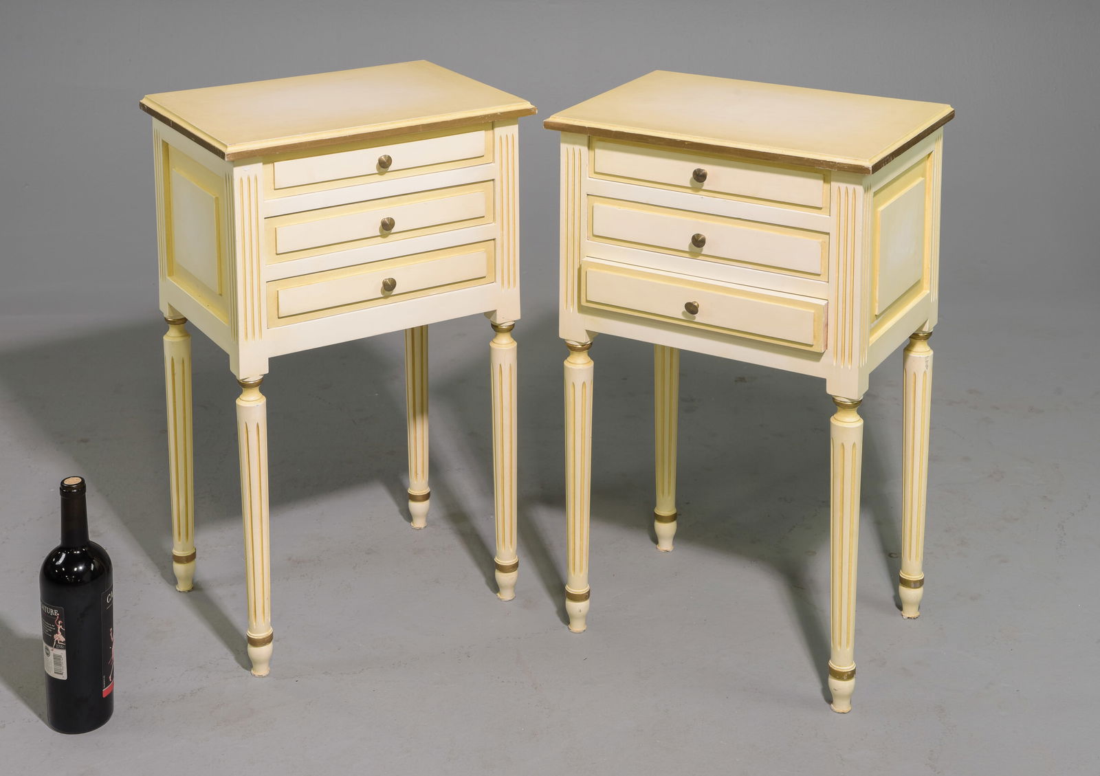 French Painted Pair of Chests / Nightstands #2 (1 of 4)