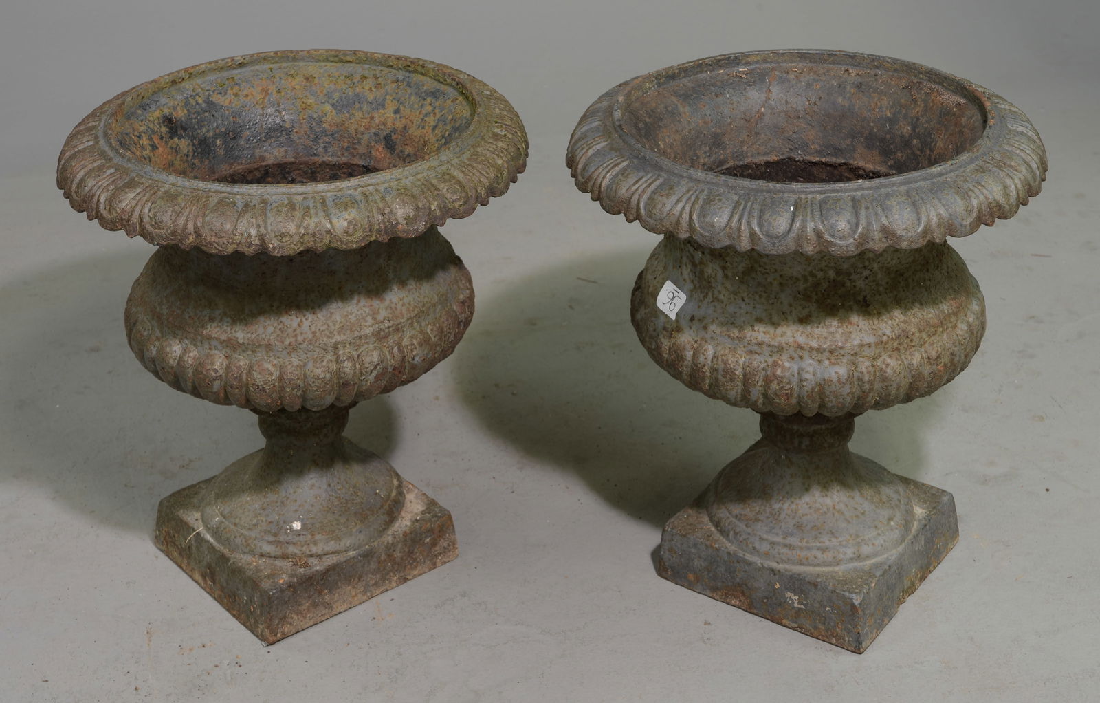 French Pair of Cast Iron Classical Style Planters (1 of 3)