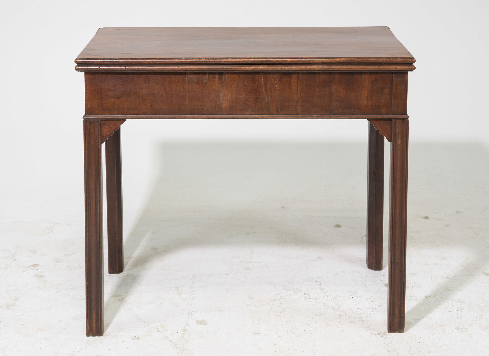 British Mahogany Flip Top Card / Game Table (1 of 6)