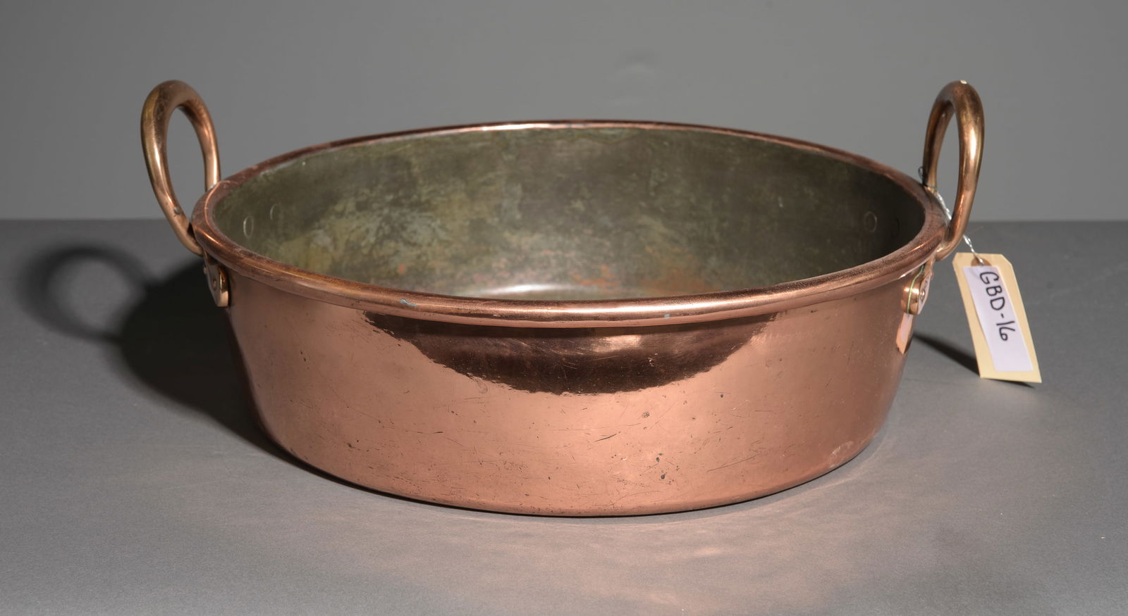 French Polished Copper Large Jam Pan (1 of 3)