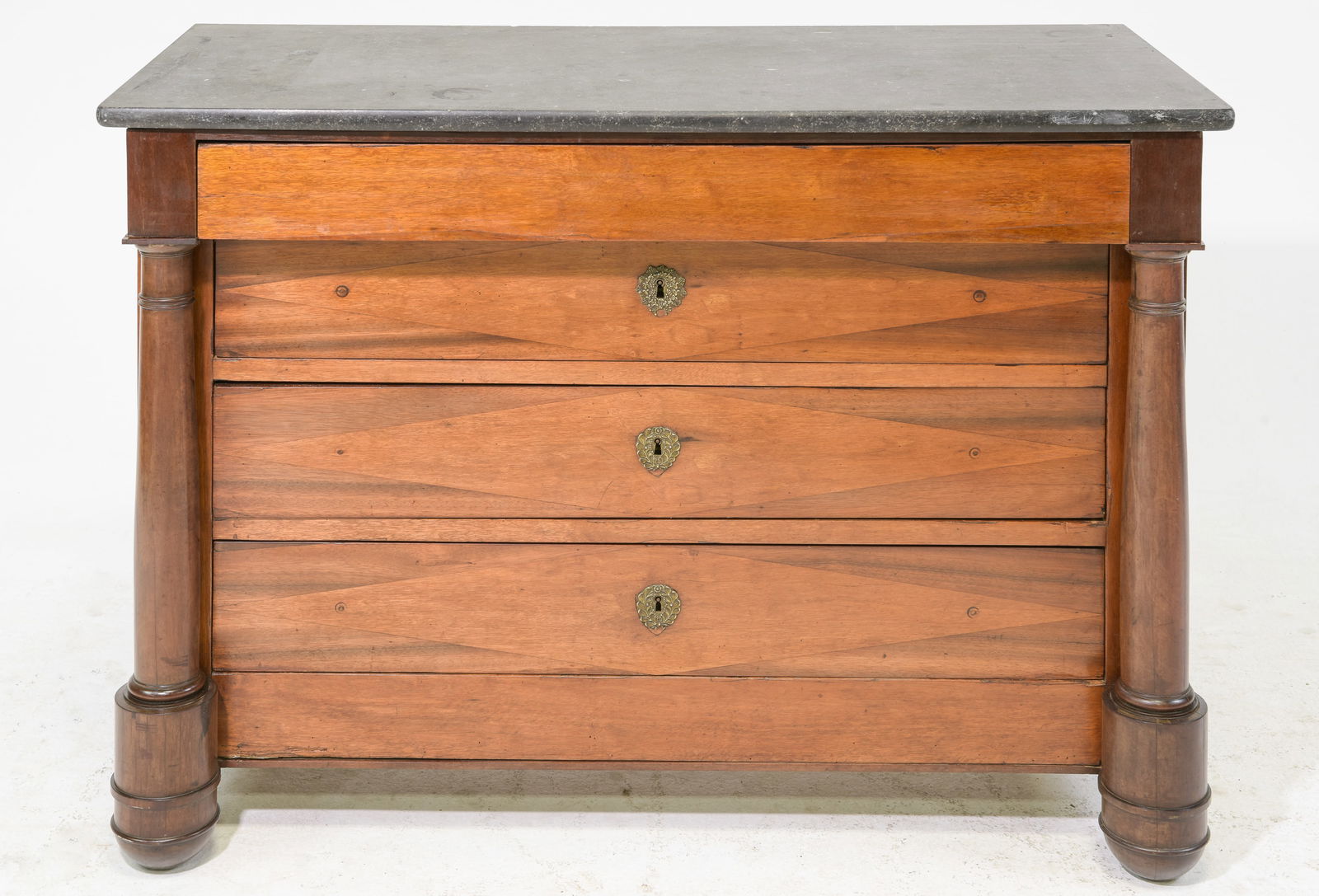 French Empire Style Marble Top Chest (1 of 6)