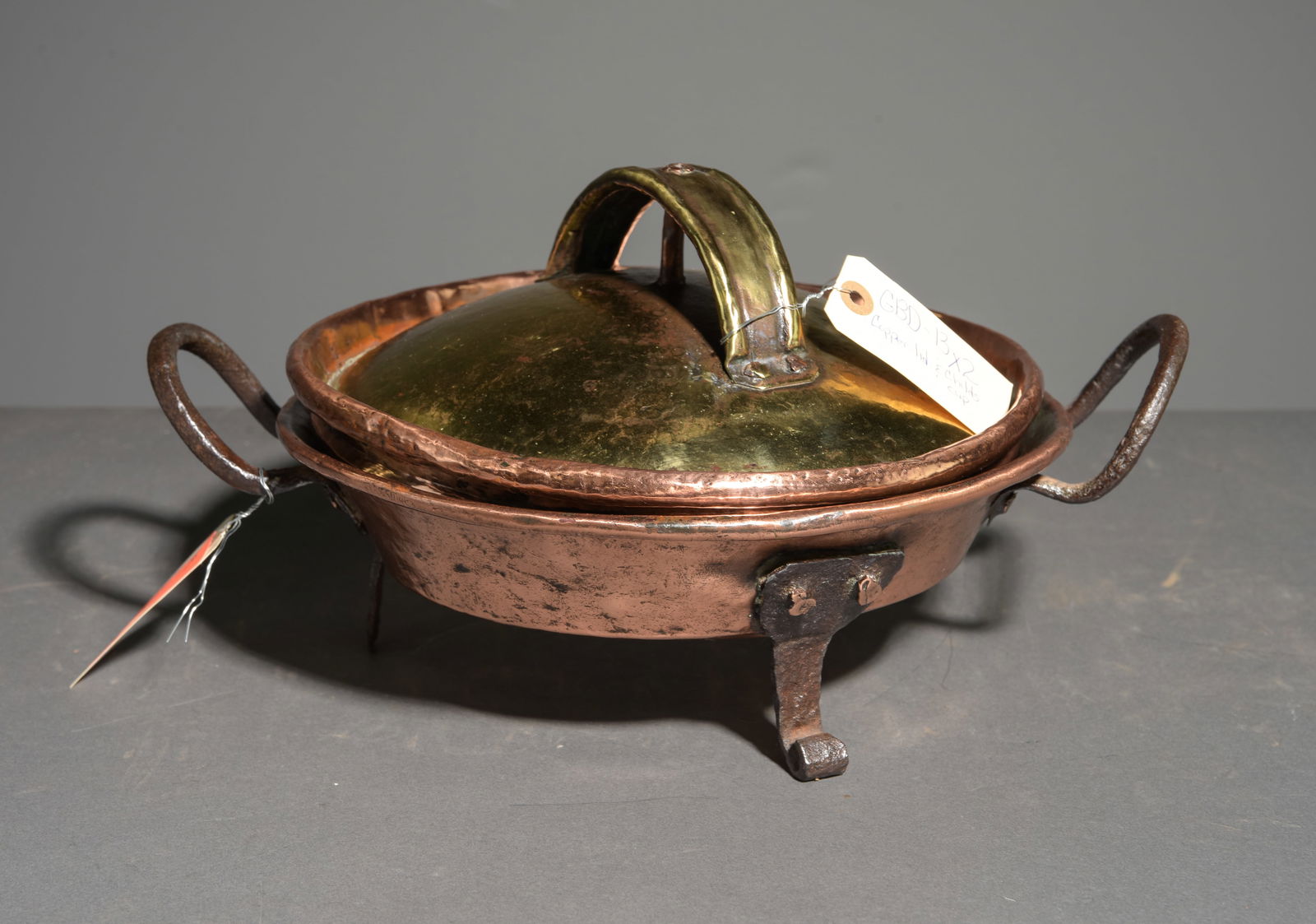 2pcs French Polished Copper - Pan & Lid (1 of 3)