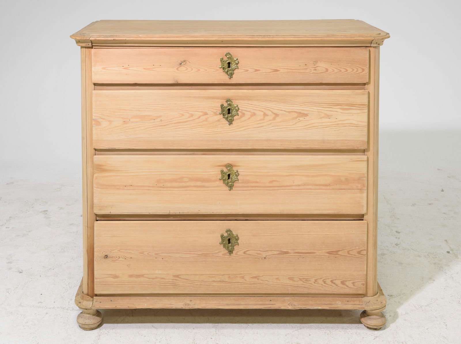 British Pine Four Drawer Chest c.1940's (1 of 6)