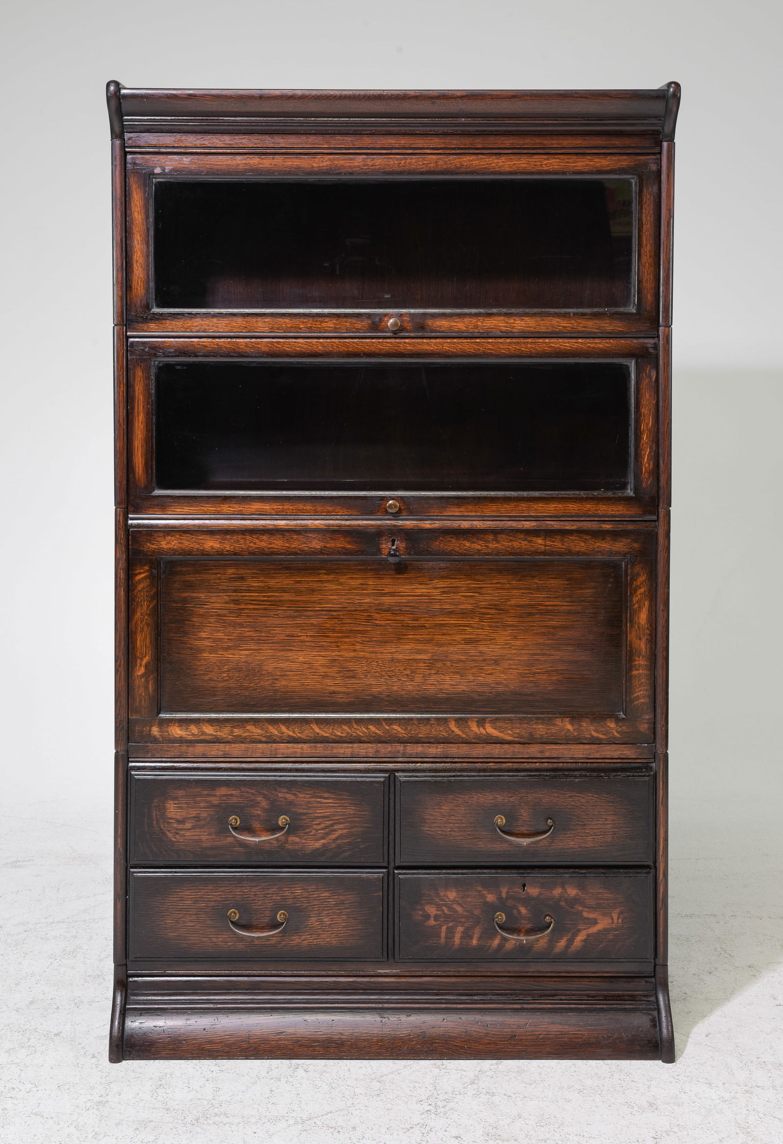 English Four Stack Lawyers / Barristers Bookcase (1 of 9)