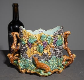 Onnaing Majolica Jardiniere / Vase