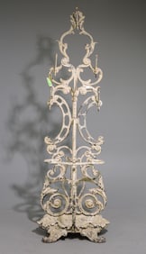French Cast Iron Painted Hall Stand