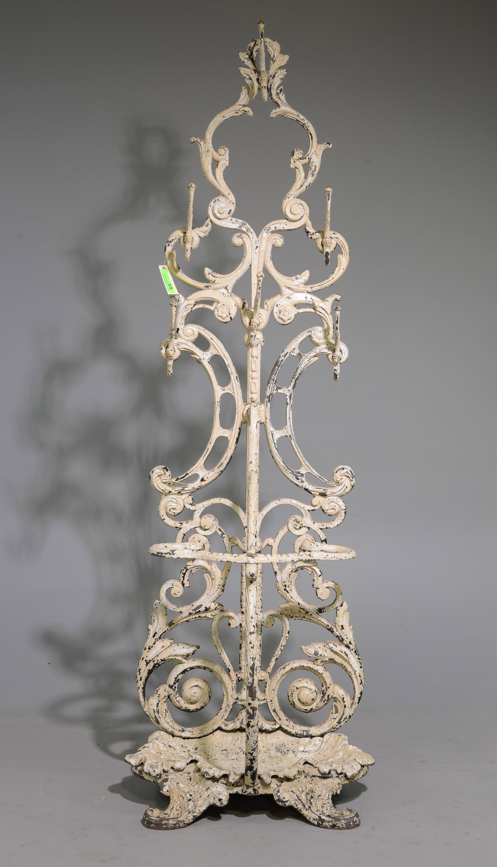 French Cast Iron Painted Hall Stand (1 of 4)