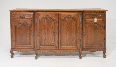 Louis XV Style Oak Four Door Sideboard