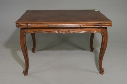 Louis XV Style Oak Draw Leaf Table