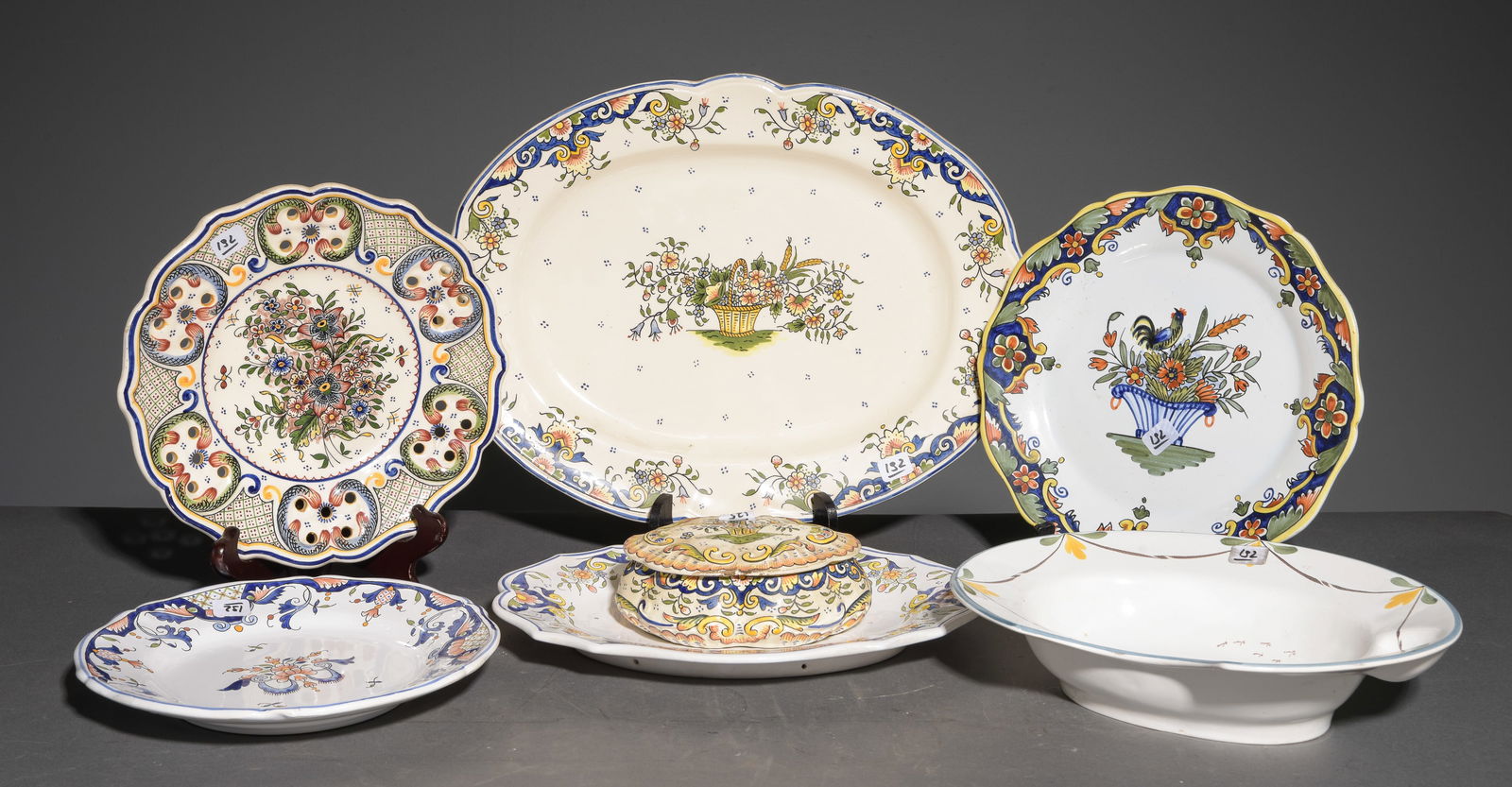 7pcs French Hand Painted China (1 of 10)