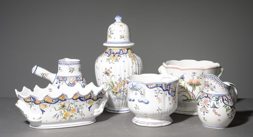 6pcs French Hand Painted China