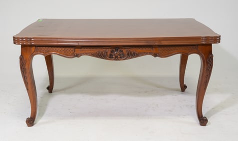 Louis XV Style Cherry Draw Leaf Table