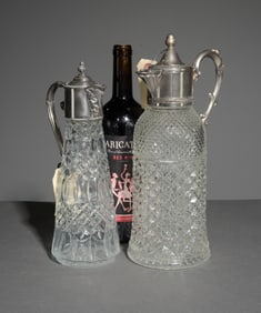 2 Cut Glass / Crystal Claret Jugs #2