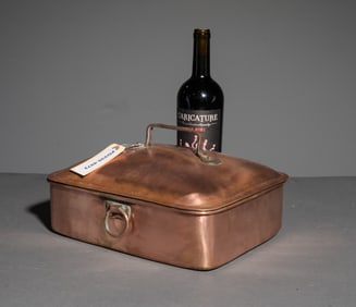 French Polished Copper Daubier / Roasting Pot