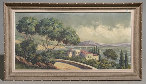 Framed Acrylic on Canvas Landscape - Signed