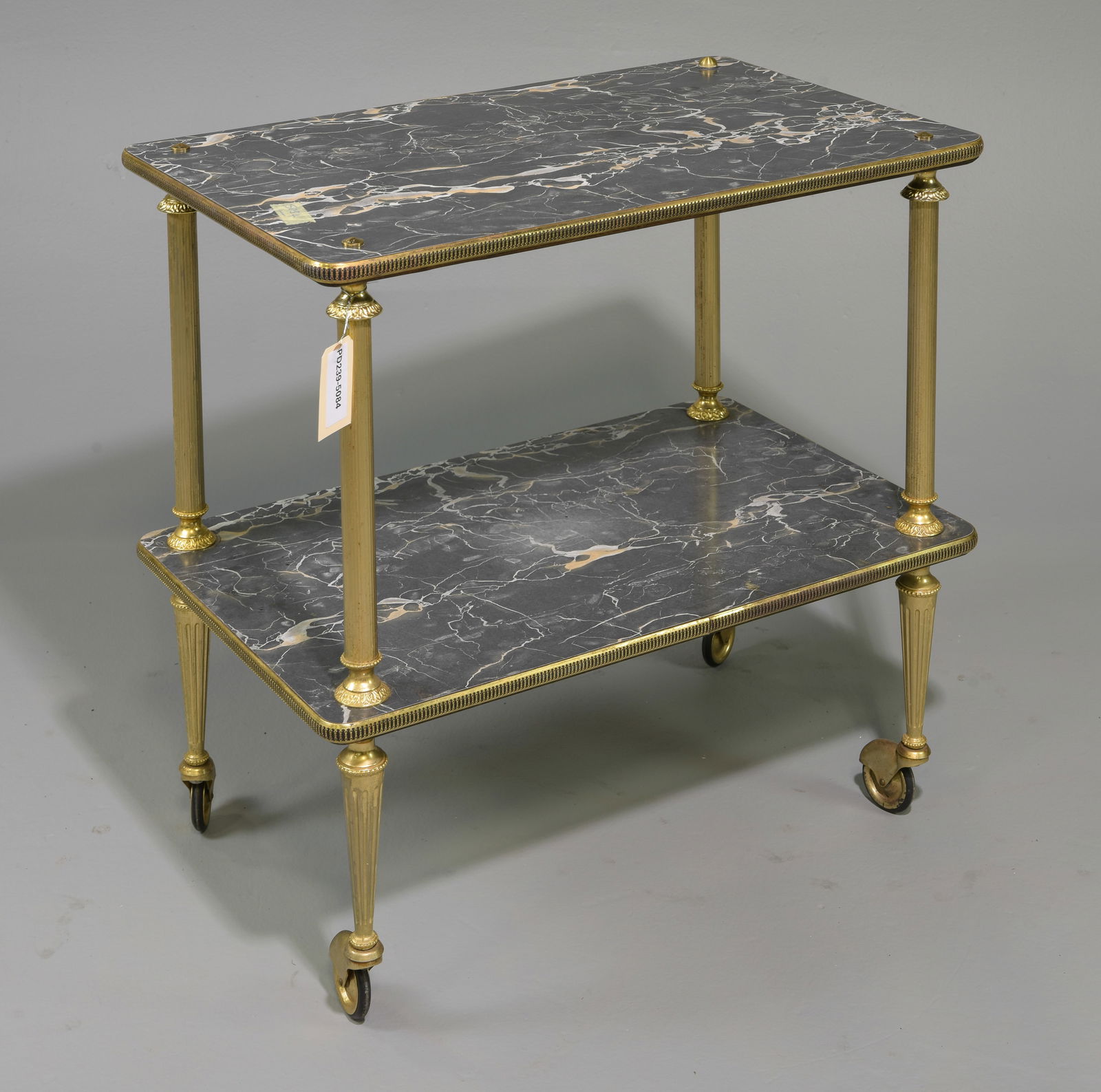 French Brass Finished Two Tier Trolley (1 of 6)