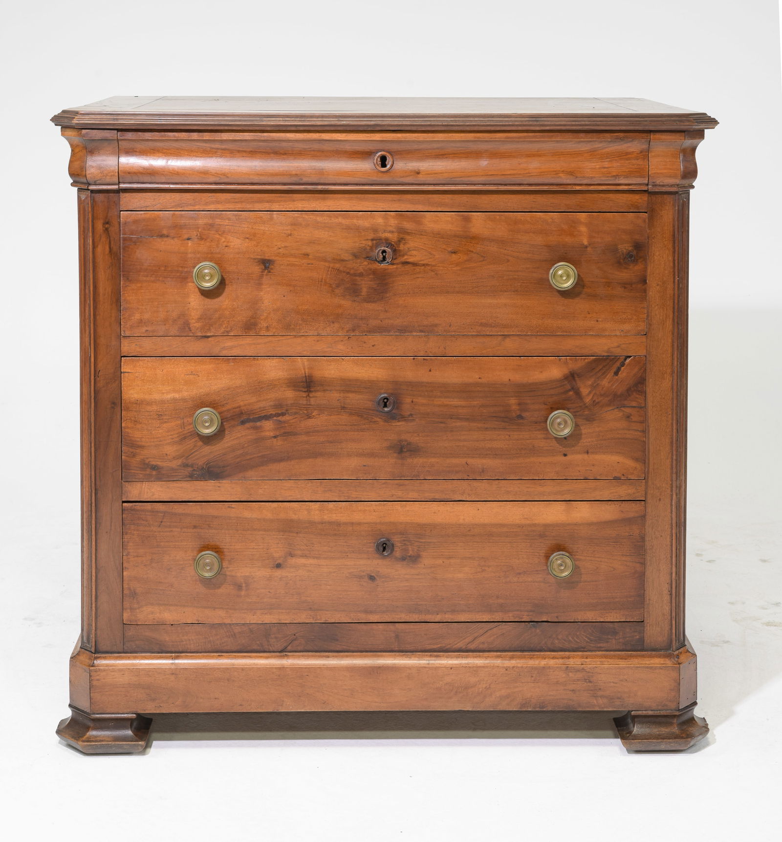 French Four Drawer Walnut Chest (1 of 5)