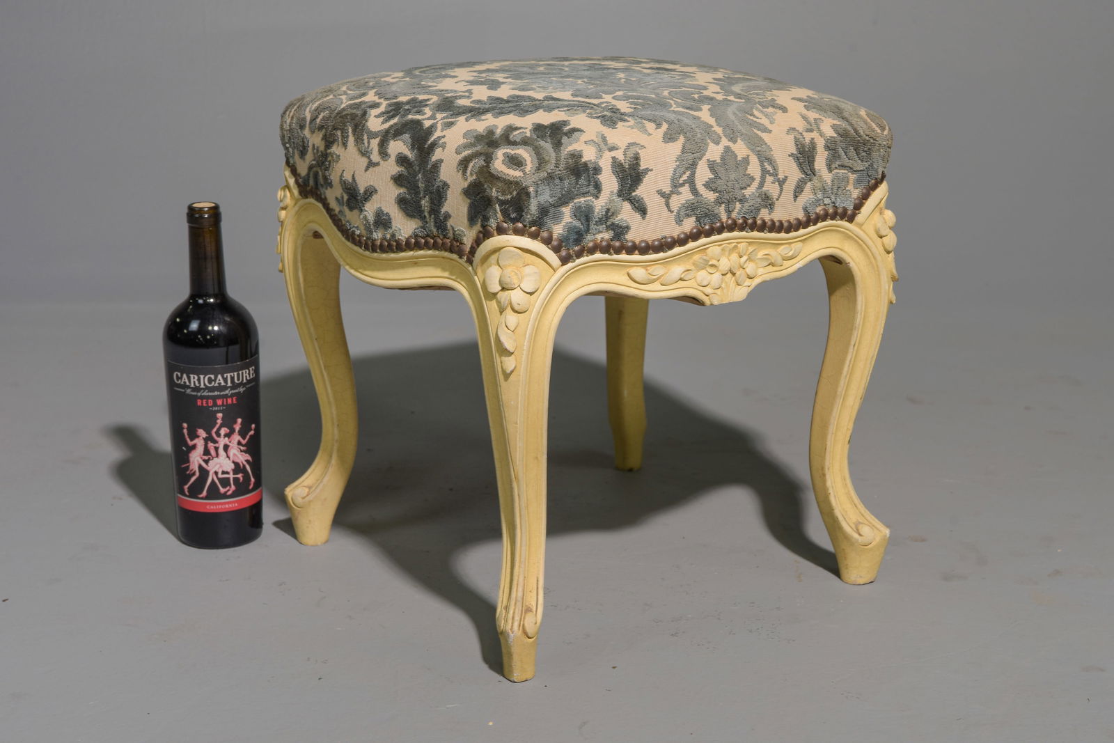 Louis XV Style Painted Foot Stool (1 of 3)