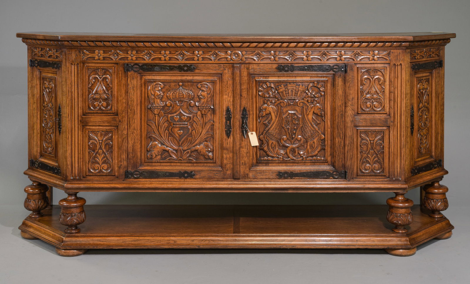 Renaissance Style Carved Oak Sideboard (1 of 7)
