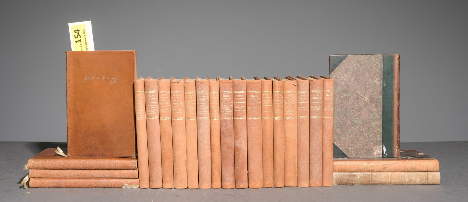 23 Assorted European Leather Bound Books #1 (1 of 6)