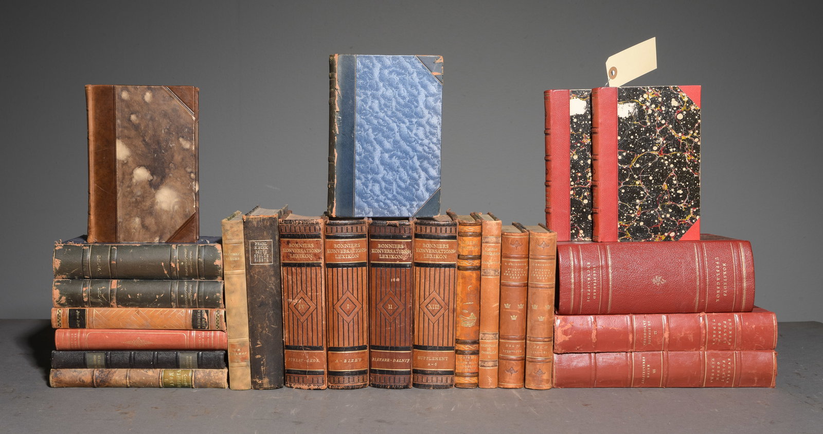 23 Assorted European Leather Bound Books #2 (1 of 6)