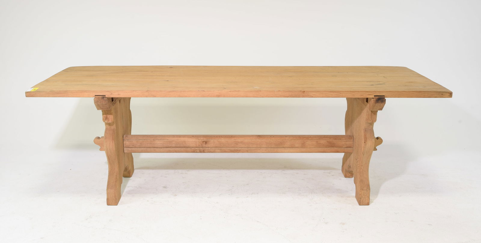 French Bleached Trestle Base Monastery Table (1 of 4)