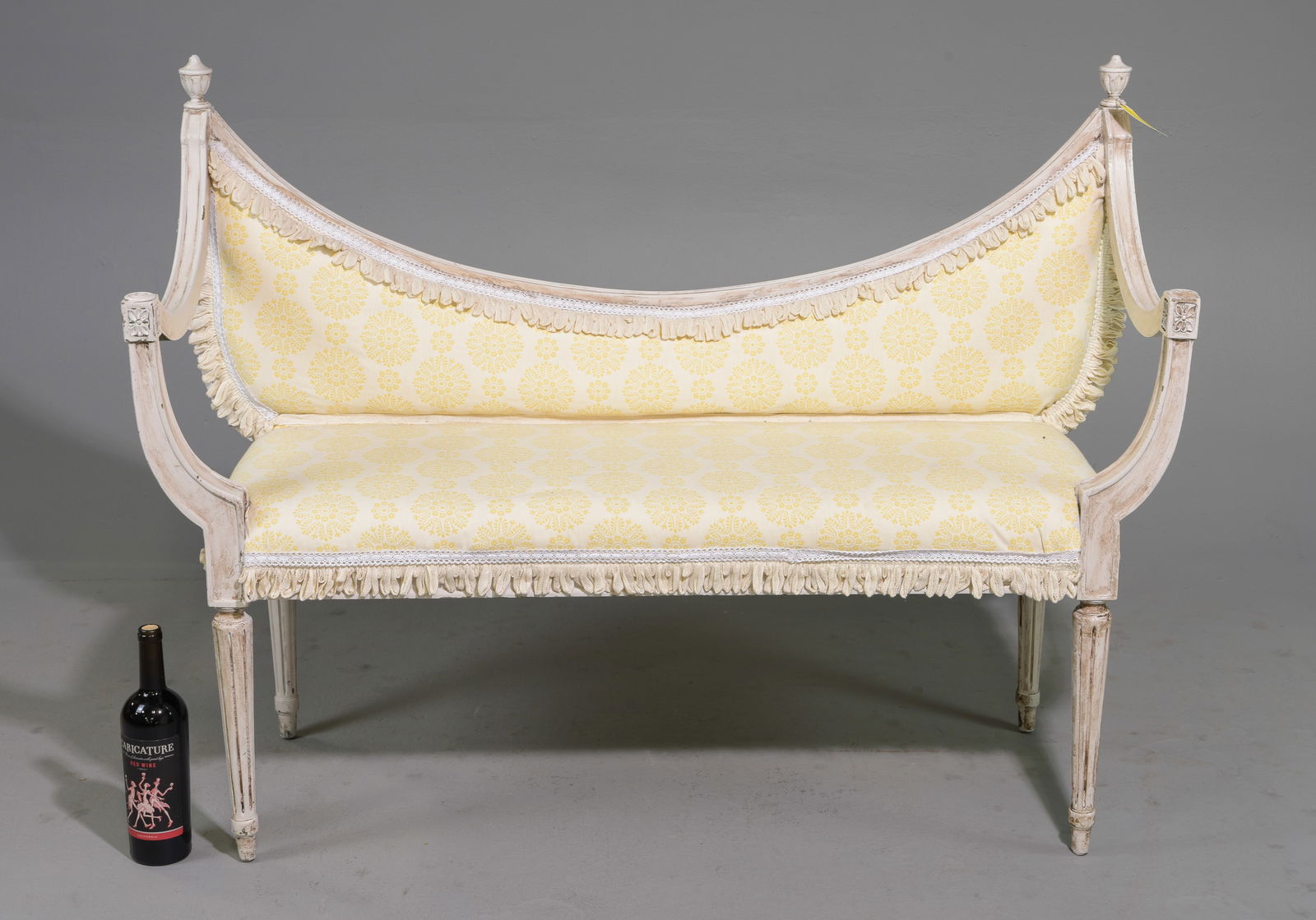 French Style Painted Hall / Window Bench (1 of 5)
