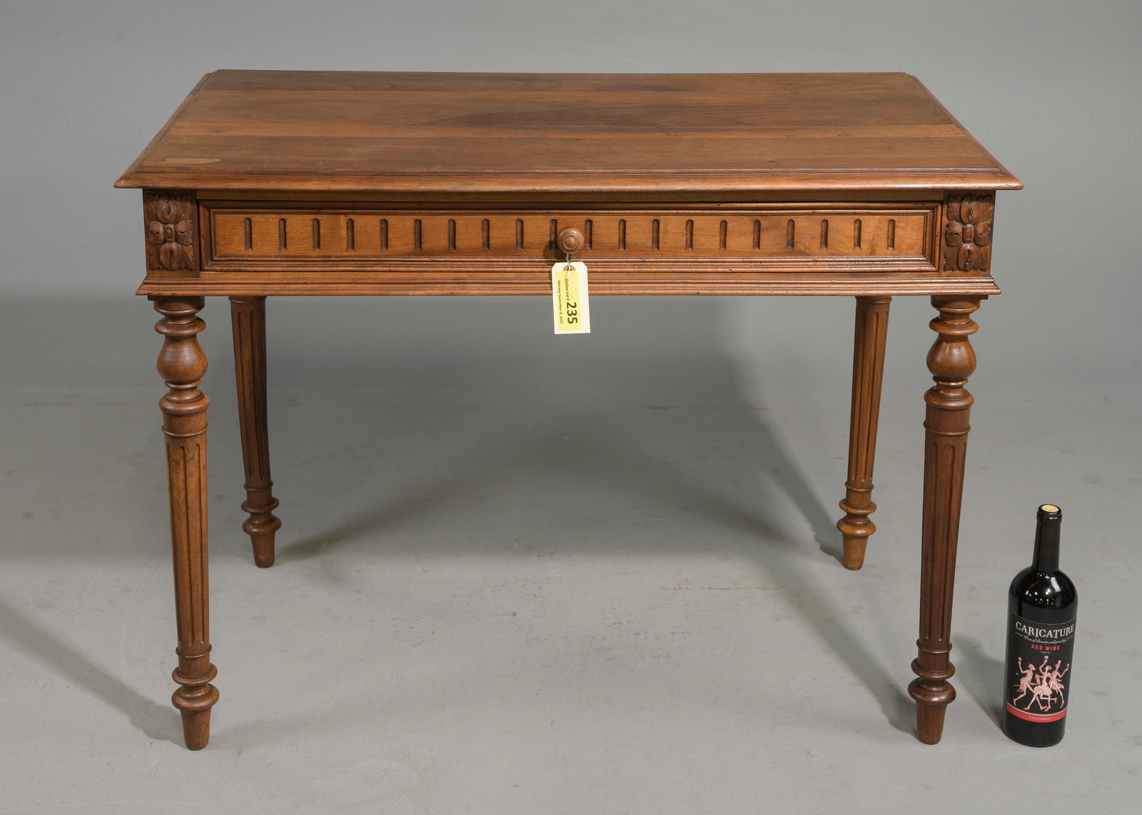 Louis XVI Style Walnut Writing Table (1 of 5)