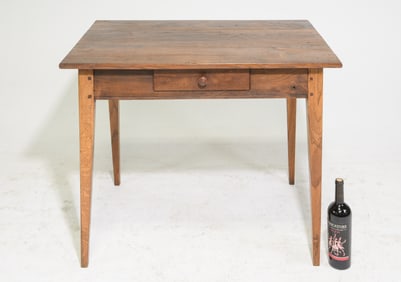 French Rustic Single Drawer Side Table