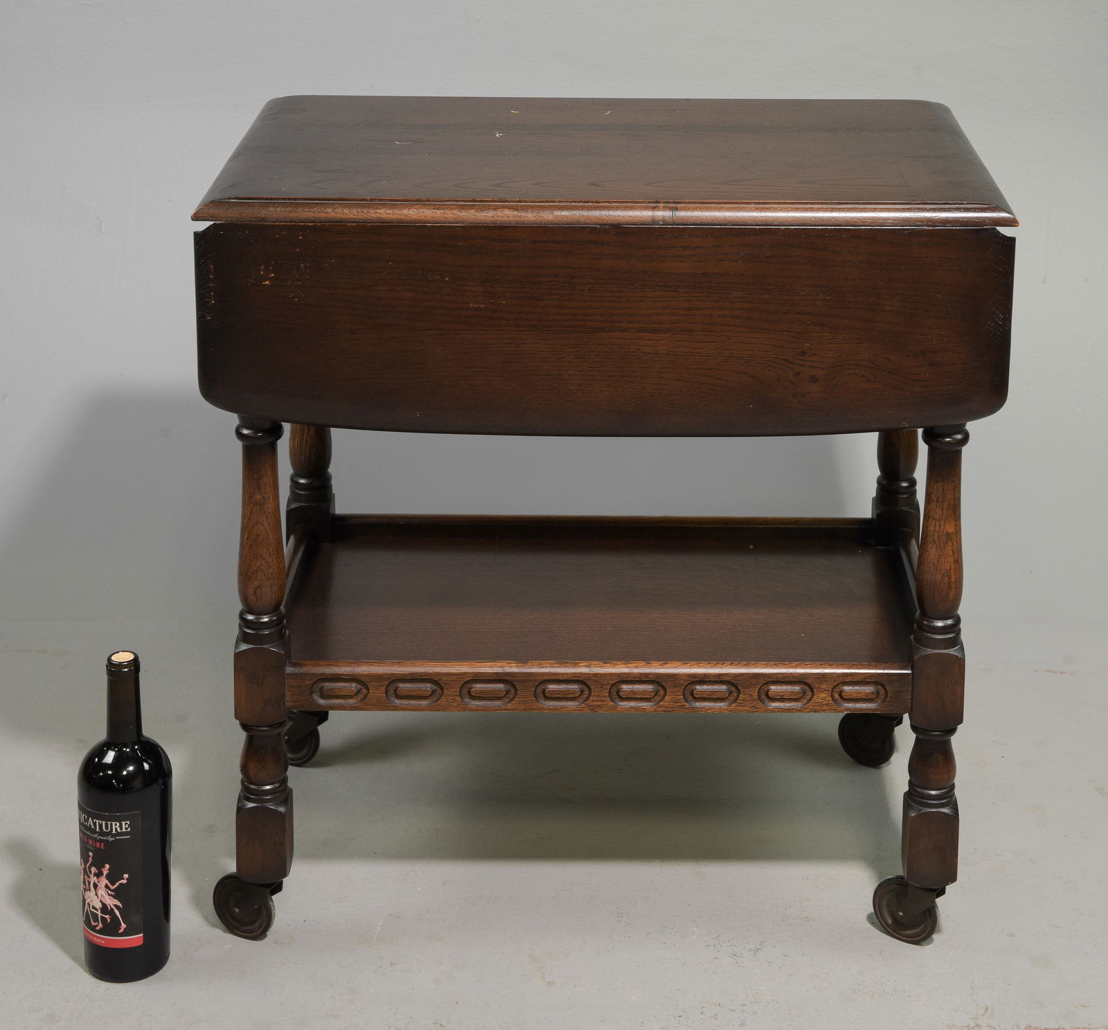 British Oak Drop Leaf Table / Trolley (1 of 3)