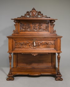 Renaissance Style Carved Server / Buffet