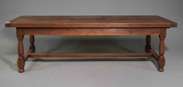 French Solid Oak Farmhouse Table