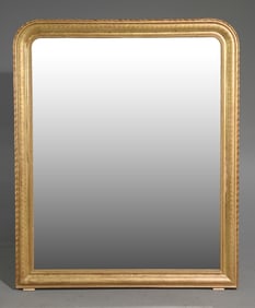 Louis Philippe Style Gold Gilt Framed Large Mirror
