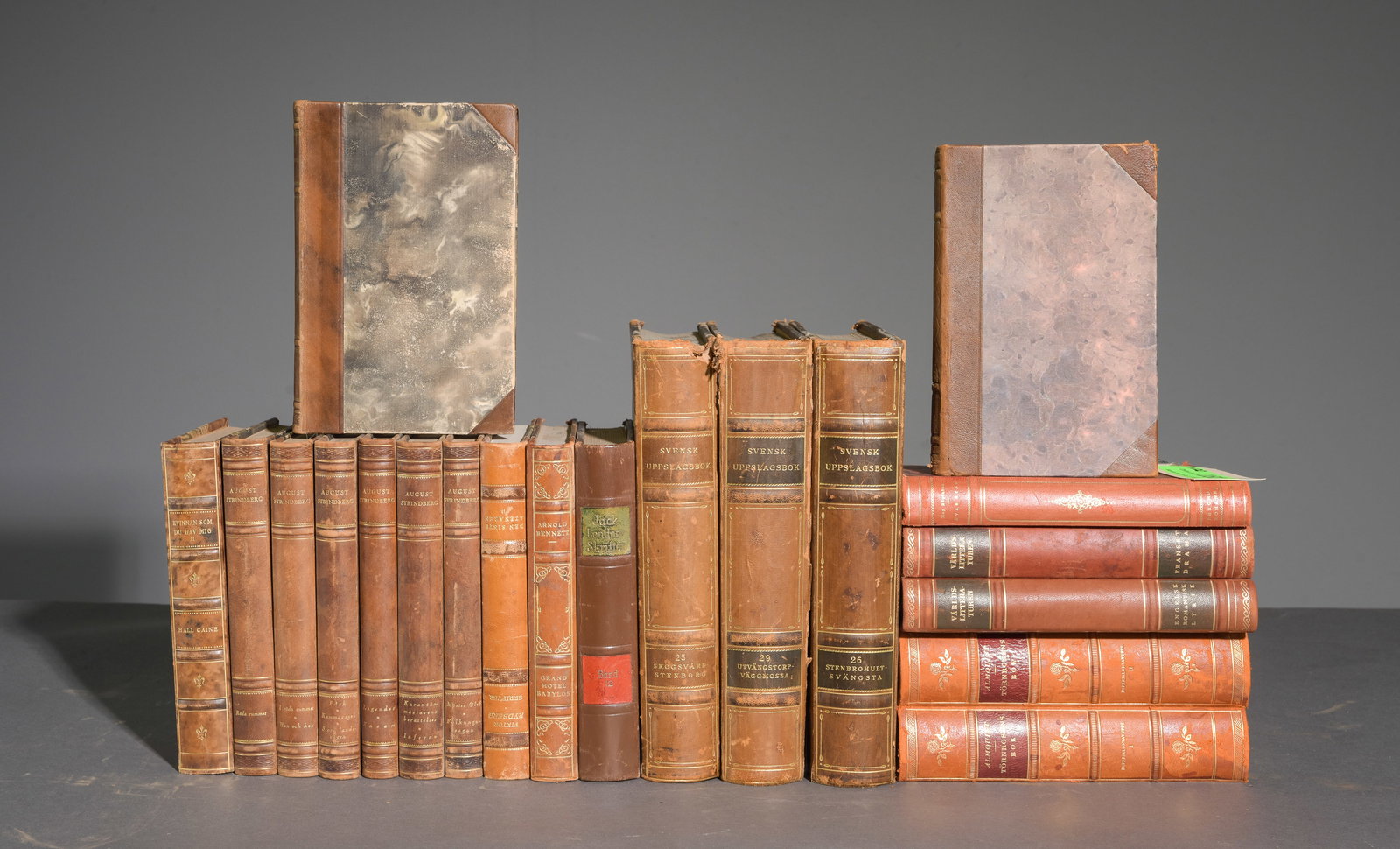 20 Assorted European Leather Bound Books #2 (1 of 6)