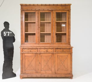 Faux Bamboo Bookcase / Cupboard