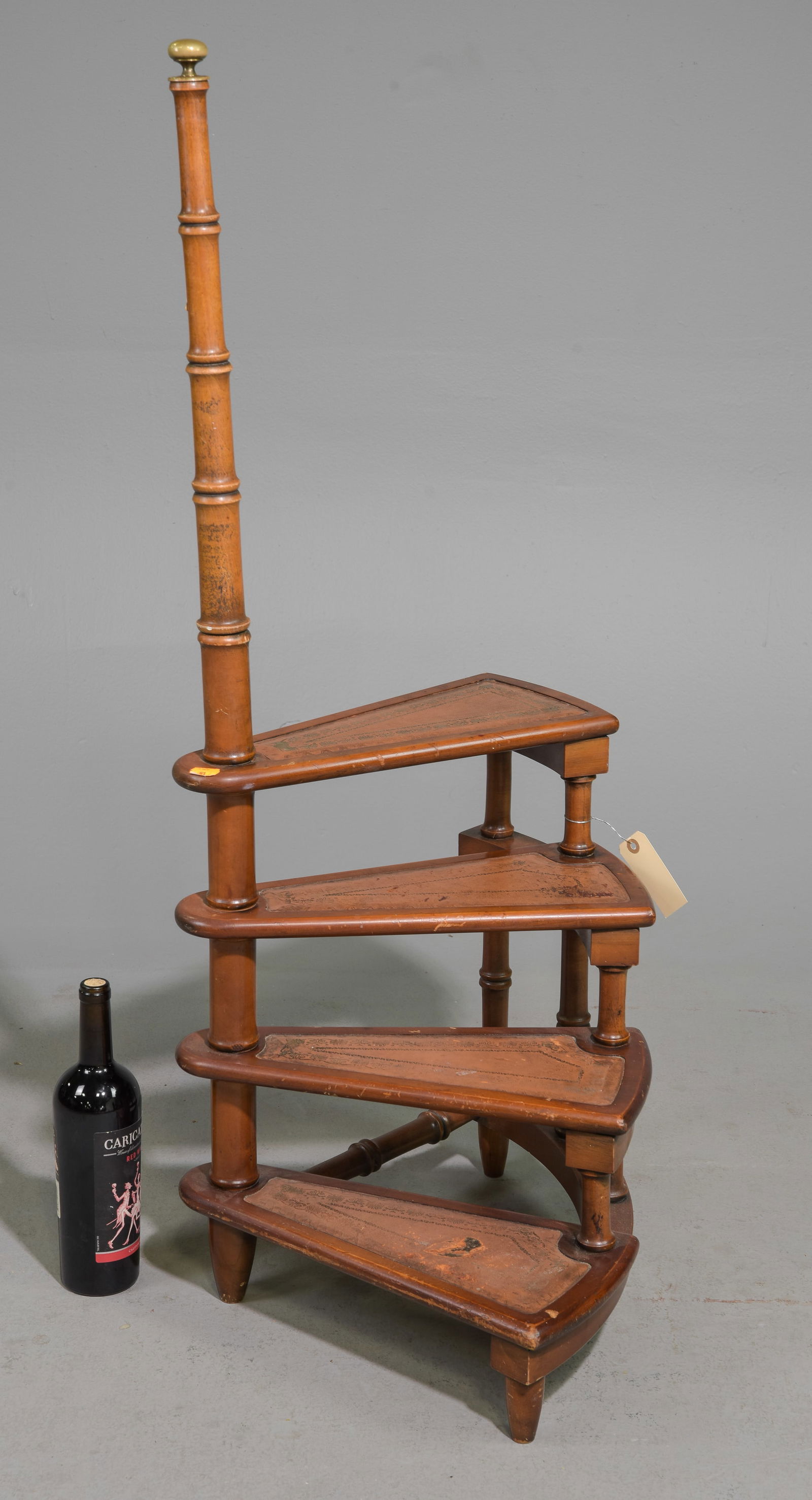 French Leather Top Library Steps (1 of 5)