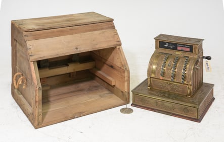 National Cash Register with Original Crate