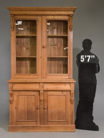 British Pine Cupboard / Bookcase