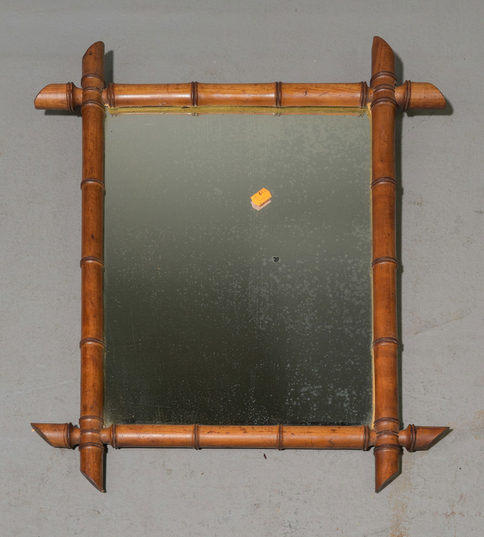 French Faux Bamboo Framed Mirror #1 (1 of 3)