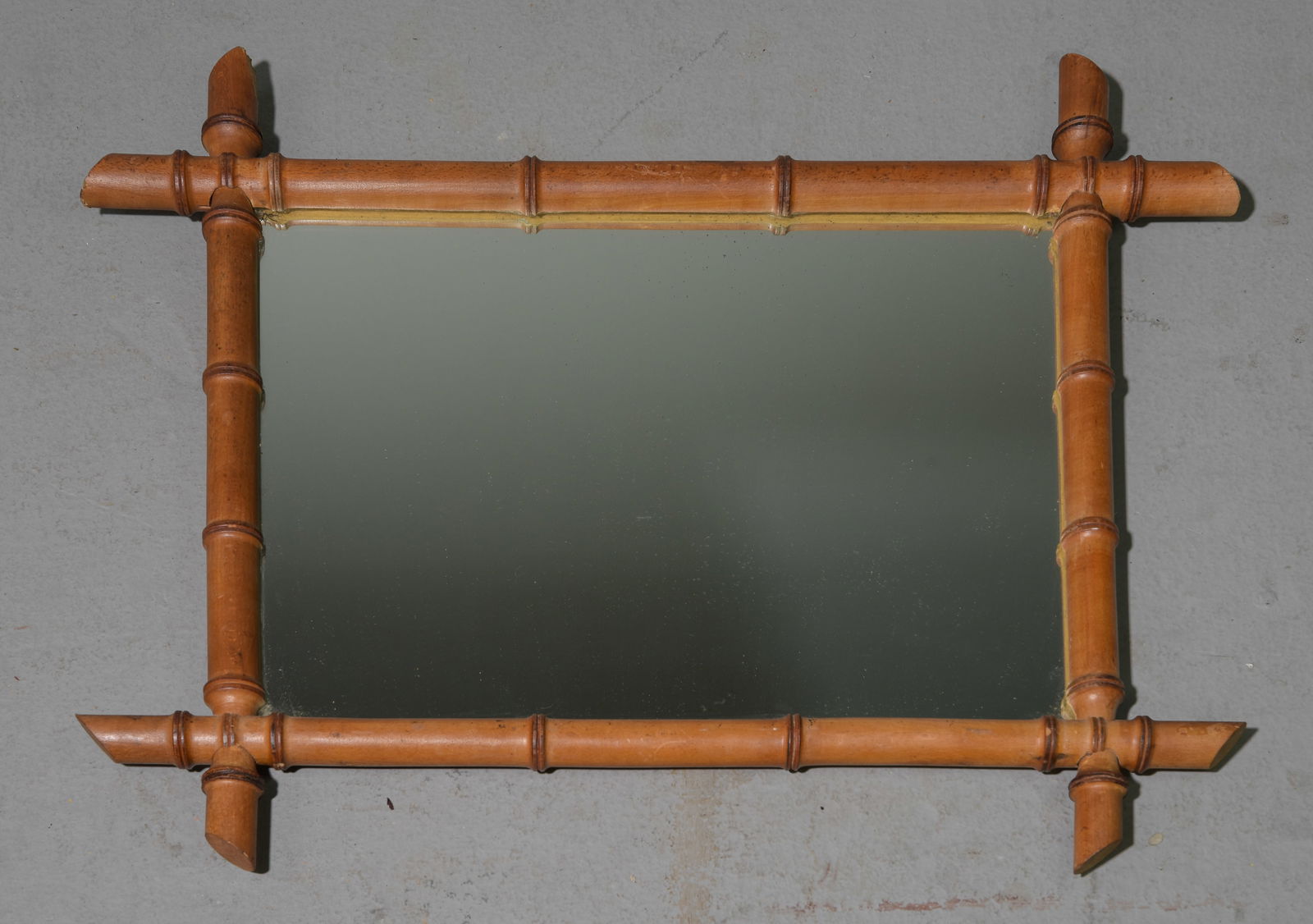 French Faux Bamboo Framed Mirror #2 (1 of 3)