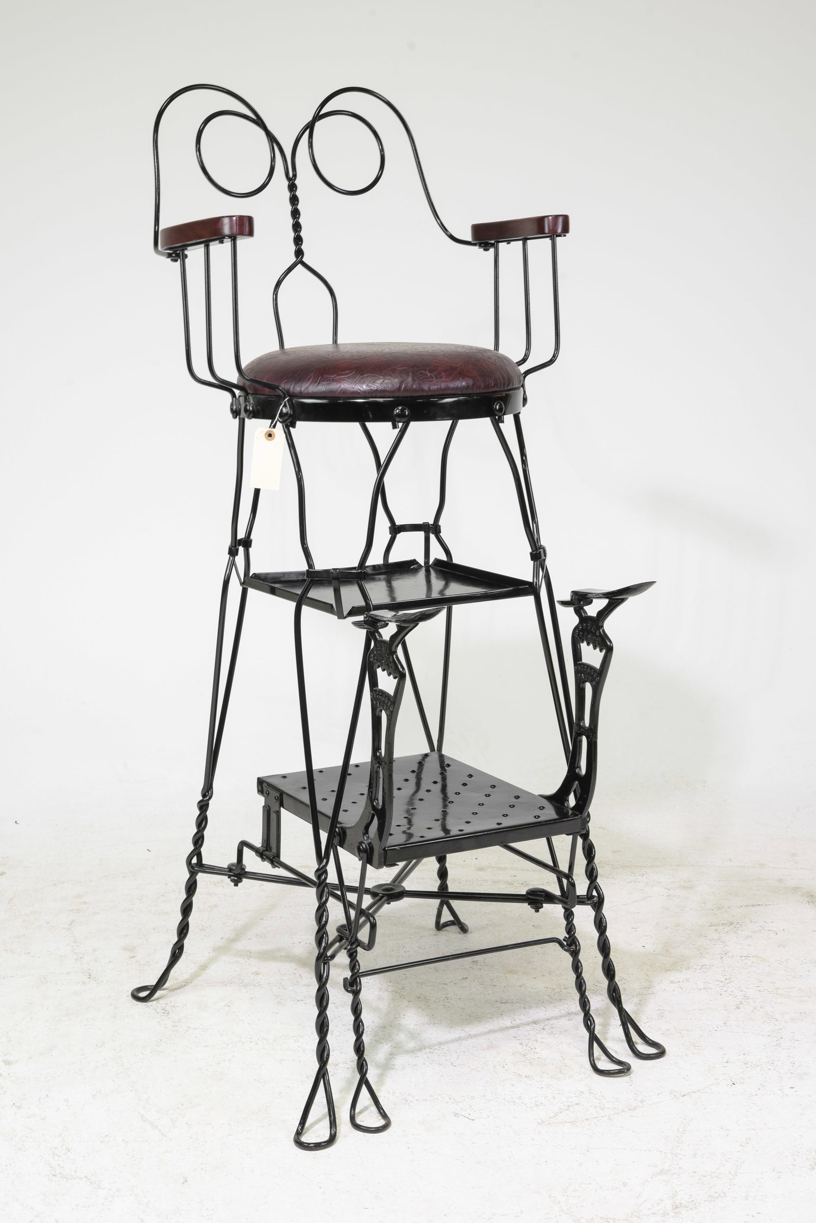 Vintage Iron Boot / Shoe Shine Chair (1 of 5)