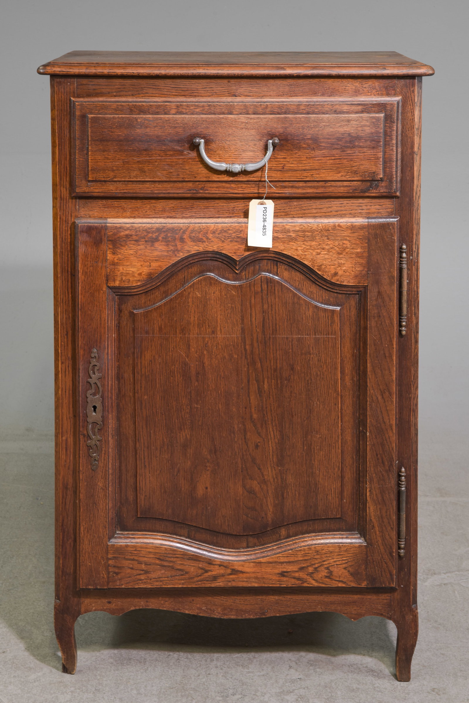 Louis XV Style Oak Jam Cabinet / Cupboard #1: French Louis XV Style Oak Jam Cabinet / Cupboard - 42 in tall x 25.5 x 15.5