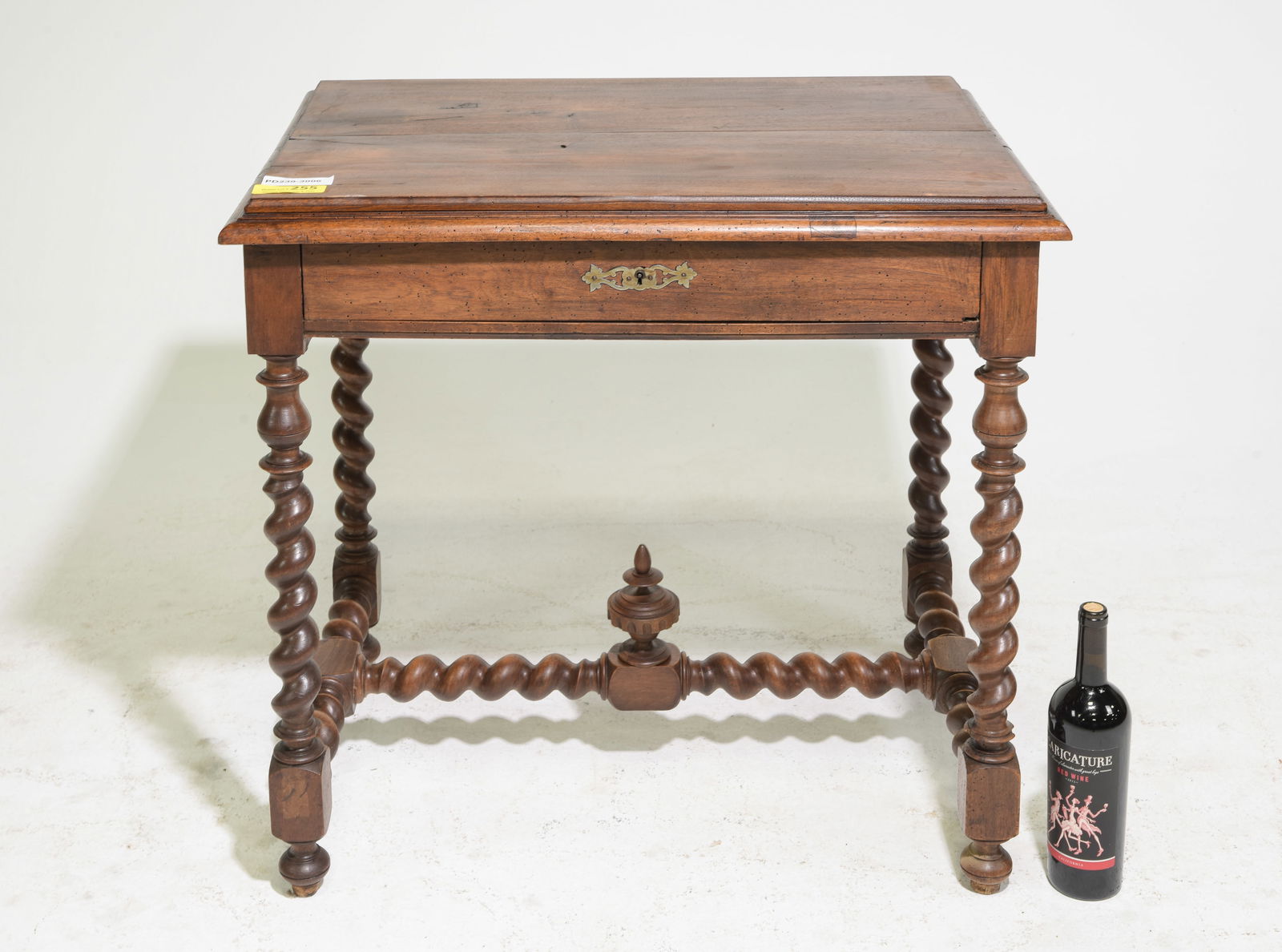 Louis XII Style Barley Twist Single Drawer Side Table (1 of 6)